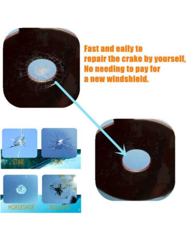Kit de Reparación de Grietas en Parabrisas Biaoyun 2 PCS