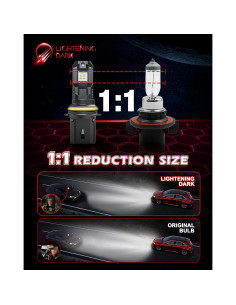 Bombilla de Niebla 9007 LIGHTENING DARK 400% Brillo IP68 2
