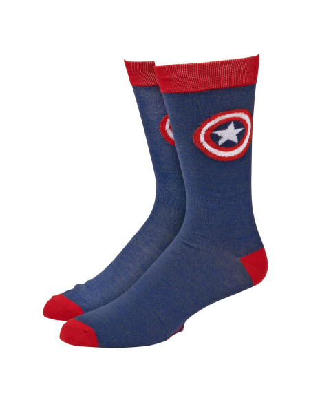 Calcetines de tripulación Capitán América - Licencia Oficial