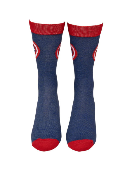 Calcetines de tripulación Capitán América - Licencia Oficial