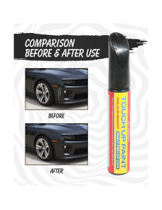 Bolígrafo Reparador de Rayones de Coche Qziulr Negro 1 Onza 2