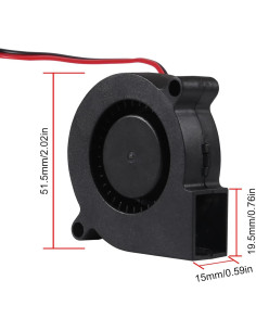 4 Ventiladores Sopladores 5015 D-FLIFE 12V 50x50x15mm 2