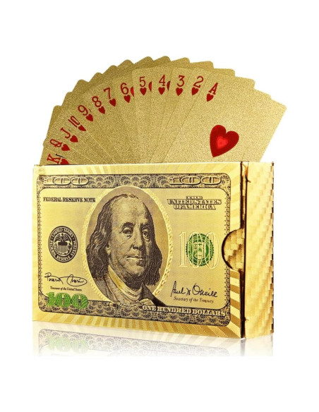 Baraja de Cartas Impermeables GIANT PANDA - Diamante Dorado