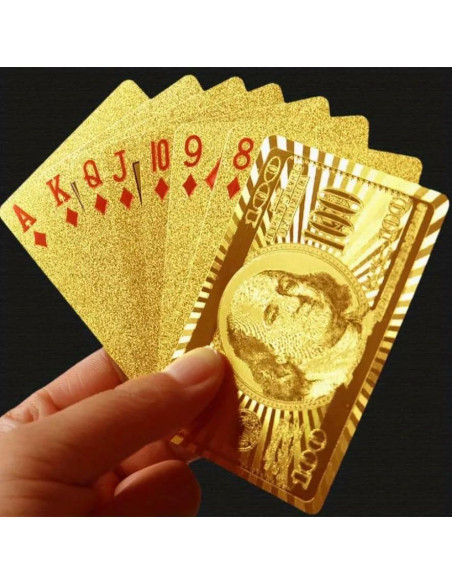 Baraja de Cartas Impermeables GIANT PANDA - Diamante Dorado