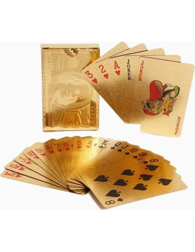 Baraja de Cartas Impermeables GIANT PANDA - Diamante Dorado