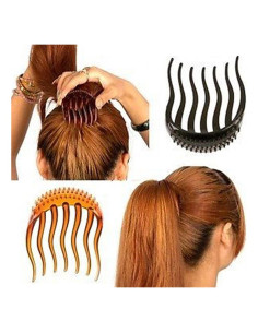 Peine Insertador de Cabello VASANA 2PCS Estilo Donut 8x6cm