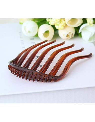 Peine Insertador de Cabello VASANA 2PCS Estilo Donut 8x6cm