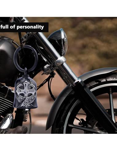 Campana de Motocicleta CYZBTBl 3D de Acero Inoxidable
