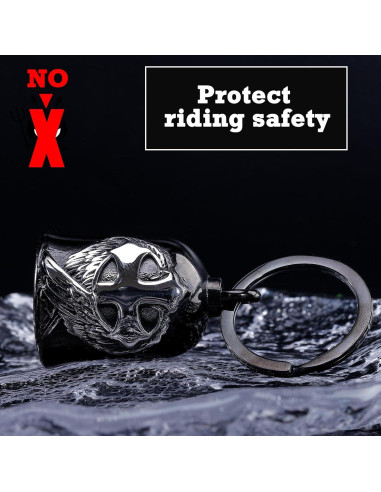 Campana de Motocicleta CYZBTBl 3D de Acero Inoxidable