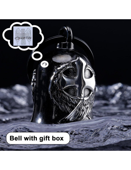 Campana de Motocicleta CYZBTBl 3D de Acero Inoxidable