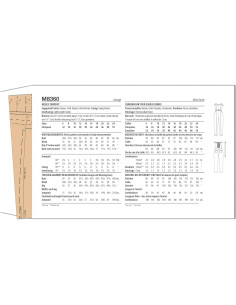 Kit de Patrón de Costura Mono Damas McCall's M8360 Tallas 16-24 2