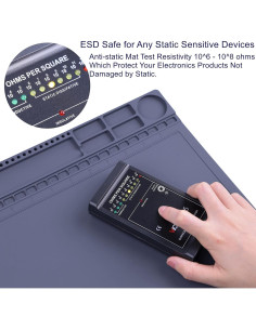 Alfombrilla Antiestática ESD IUZIT 30.5x40.6cm Resistente al Calor 2