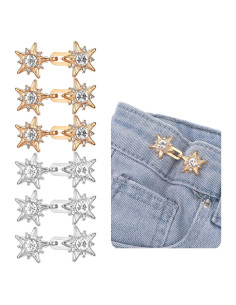 Juego de 6 Botones Ajustadores HJZHII para Cintura de Pantalones