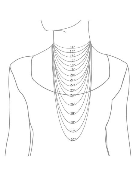 Cadena de caja de plata esterlina 925 chapada oro 14K 66 cm