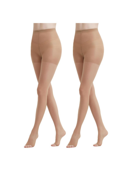 Medias Panty Sin Dedos Citystl 20D Transparentes Nude