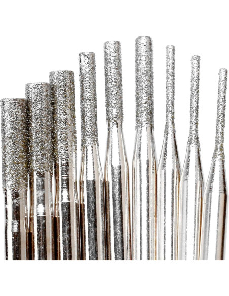 Kit de Brocas de Diamante JINGLING 1-2-3mm para Dremel 30Pcs