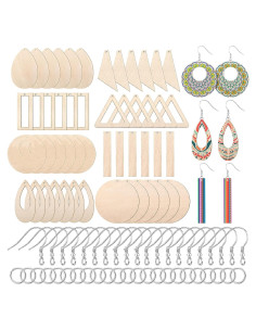 Kit de Joyería Hicarer 197 Piezas - Pendientes de Madera
