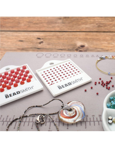 Juego de Contadores de Perlas The Beadsmith - 4 Bandejas 3-8mm