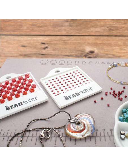Juego de Contadores de Perlas The Beadsmith - 4 Bandejas 3-8mm