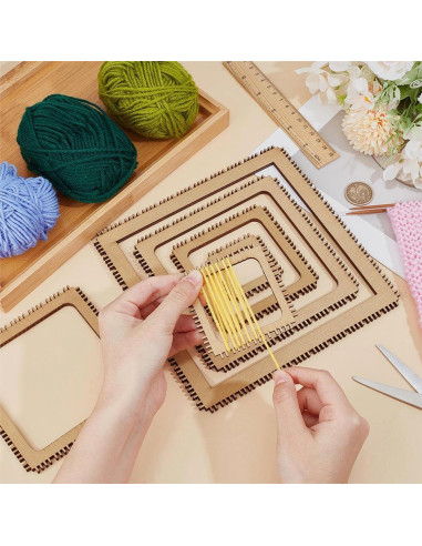 Kit de Telar de Madera BENECREAT 6 Tamaños 4.5mm DIY