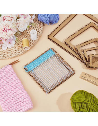 Kit de Telar de Madera BENECREAT 6 Tamaños 4.5mm DIY