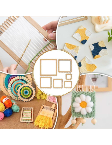 Kit de Telar de Madera BENECREAT 6 Tamaños 4.5mm DIY