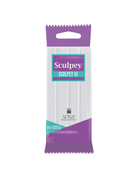 Arcilla Polimérica Sculpey III Blanca 227 g - Manualidades