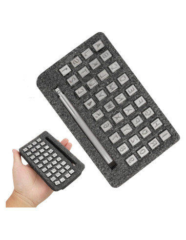 Kit de Estampado en Cuero RJLCTH - 37 Piezas, Sellos 6 mm