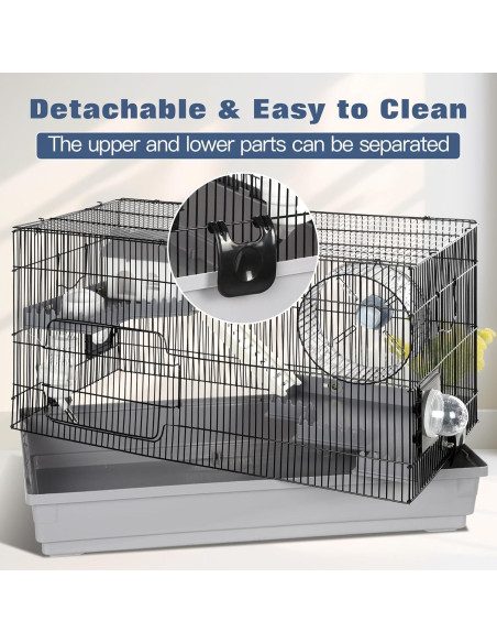 Jaula para Hámster Multinivel LOOBMBNS 55.88x30.48x38.1cm