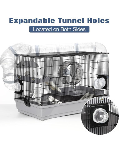 Jaula para Hámster Multinivel LOOBMBNS 55.88x30.48x38.1cm