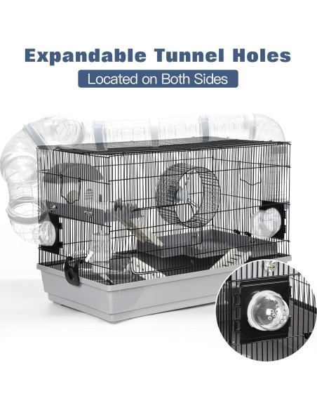 Jaula para Hámster Multinivel LOOBMBNS 55.88x30.48x38.1cm