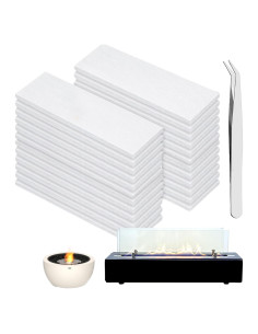 Mechas de Lana Cerámica Frohessen 24pcs para Fogón de Mesa