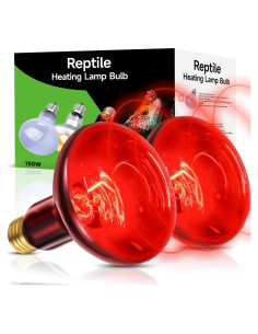 Paquete de 2 Lámparas de Calor Infrarrojo 150W REPTITRIP