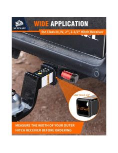 Cerradura de Enganche METOWARE para Remolque 2" y 2-1/2" 2