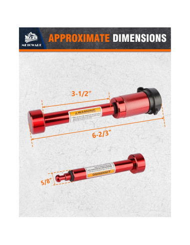 Cerradura de Enganche METOWARE para Remolque 2" y 2-1/2"