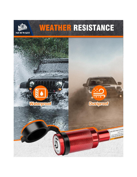 Cerradura de Enganche METOWARE para Remolque 2" y 2-1/2"