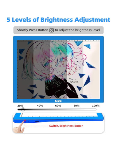 Caja de Luz LED Recargable Mlife A4 para Calcar Vinilo