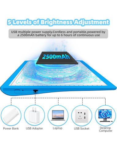 Caja de Luz LED Recargable Mlife A4 para Calcar Vinilo