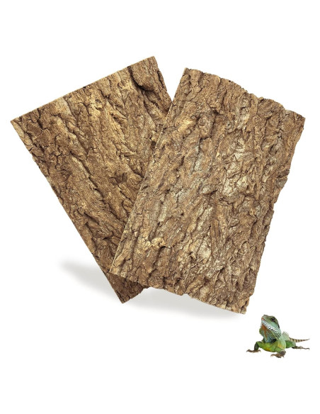 Fondo de Corteza de Corcho Natural Tfwadmx 30x20cm para Reptiles