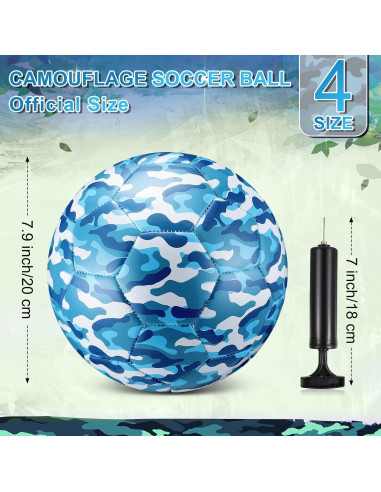 Balón de Fútbol Camuflaje Libima Tamaño 4 con Bomba