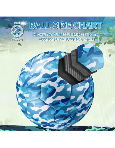 Balón de Fútbol Camuflaje Libima Tamaño 4 con Bomba