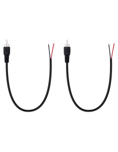 Adaptador RCA Macho a Cable de Altavoz Fancasee 2-Pack 27.94 cm