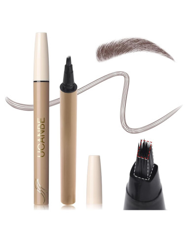 Lápiz de Cejas UCANBE Marrón Ceniza Impermeable 12,7 cm