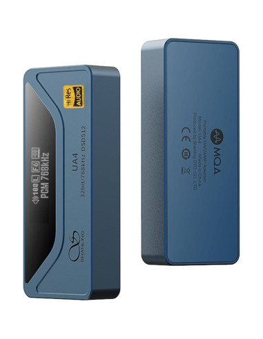 Amplificador de Auriculares SHANLING UA4 Azul, DAC USB Portátil 768kHz