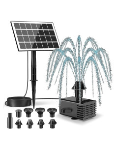 Bomba de Fuente Solar SZMP para Baño de Aves 3m Cable