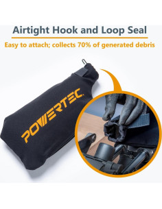 Kit de Manguera de Recolección de Polvo POWERTEC 3.05m + Bolsa 2