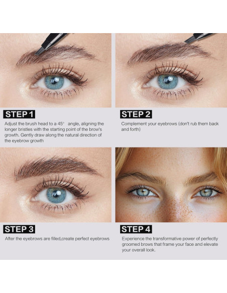 Lápiz de Cejas UCANBE Marrón Ceniza Impermeable 12,7 cm