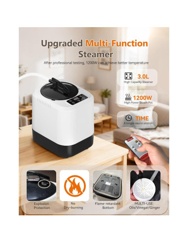 Caja de Sauna Infrarroja Portátil Noerishia 1200W 3L