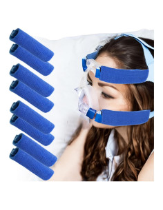 Paquete de 8 Almohadillas de Confort para Correas de CPAP LONYEON