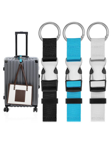 3 Correás de Equipaje Ajustables SynHHergyx - Nailon Resistente